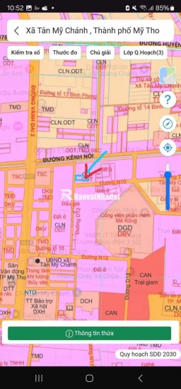Kẹt tiền bán gấp đất thành phố Mỹ Tho full thổ cư 100m2 (5x21)m.
